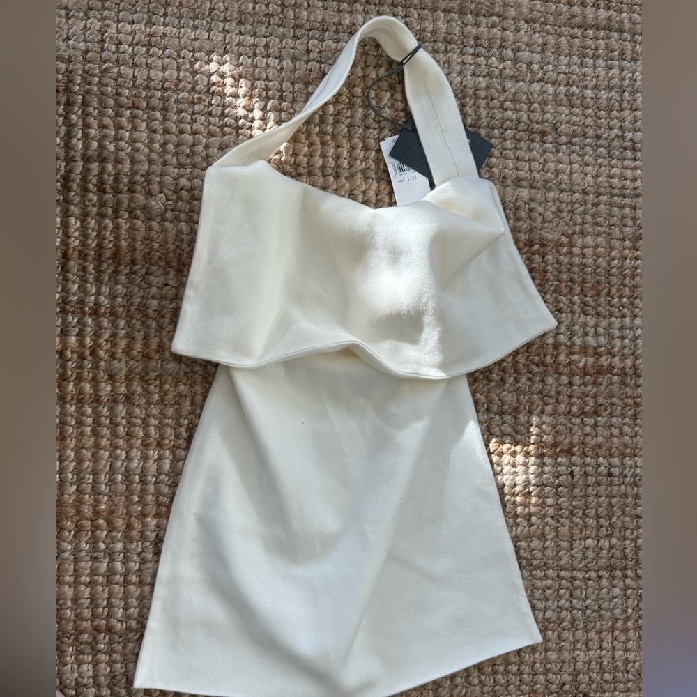Ermenegildo Zegna White Cashmere Bag NWT